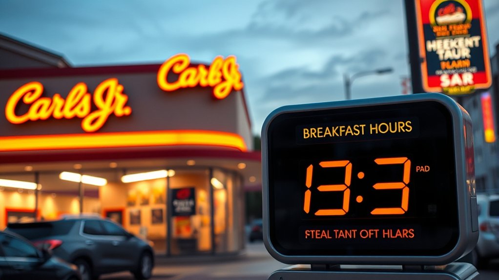 carl jr breakfast hours