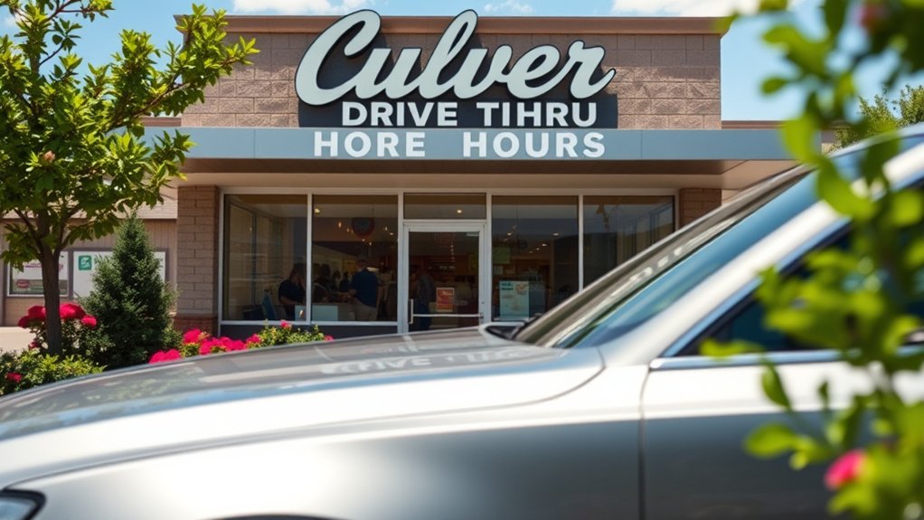 culver drive thru hours