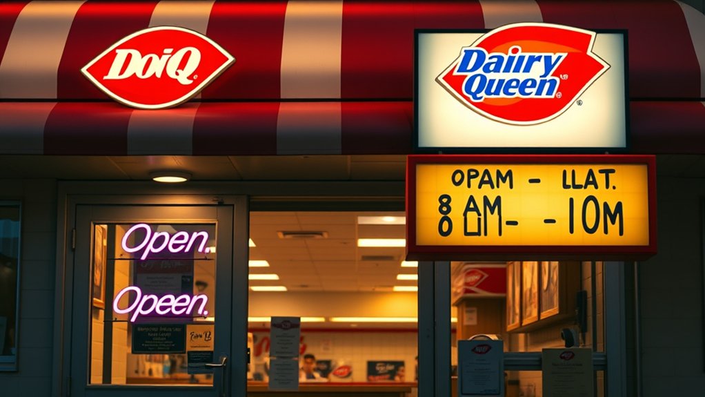 dairy queen hours vary
