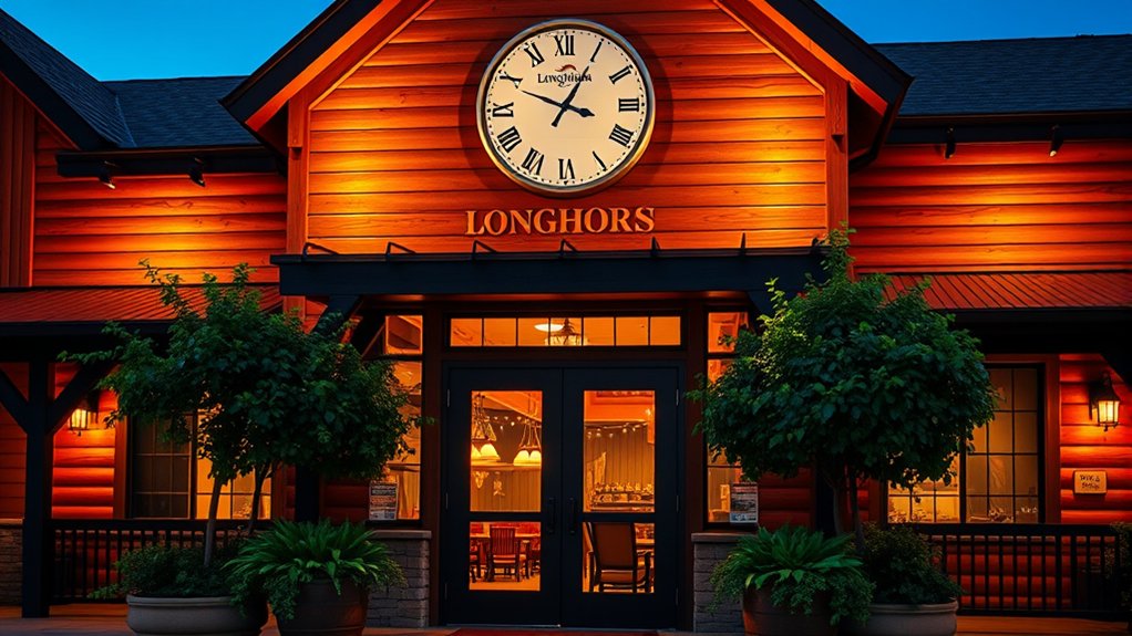longhorn steakhouse regular hours