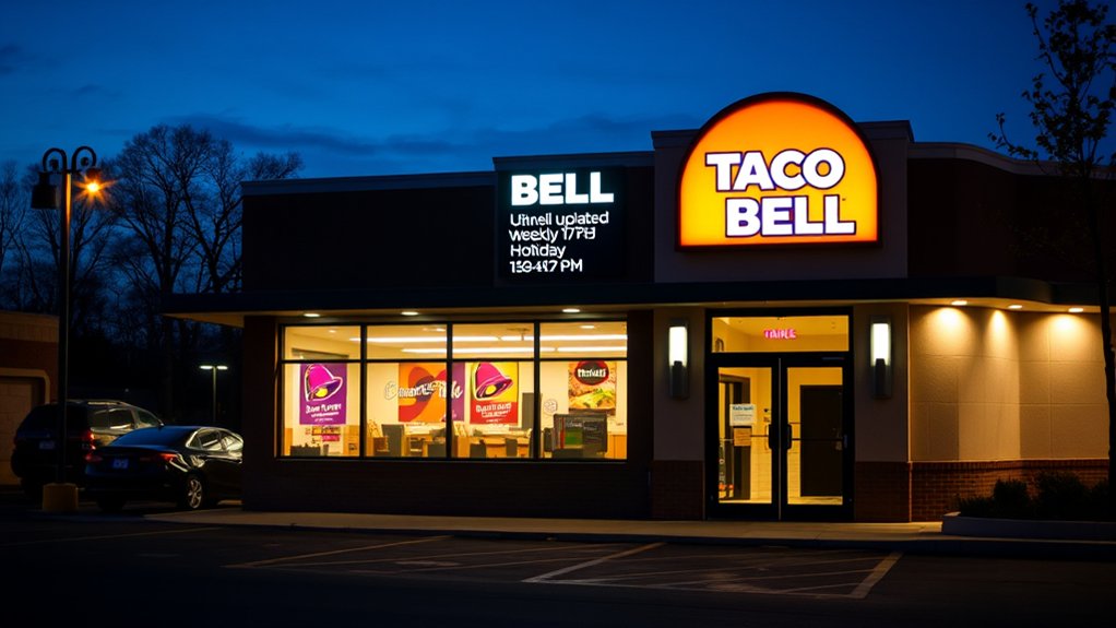 taco bell weekday hours