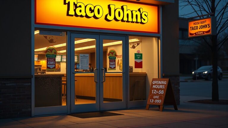 taco john s daily opening hours